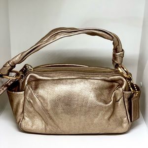 COACH💥VINTAGE~RARE~SOLD OUT💥Parker Leather Zip Nickel Shoulder Bag 13465